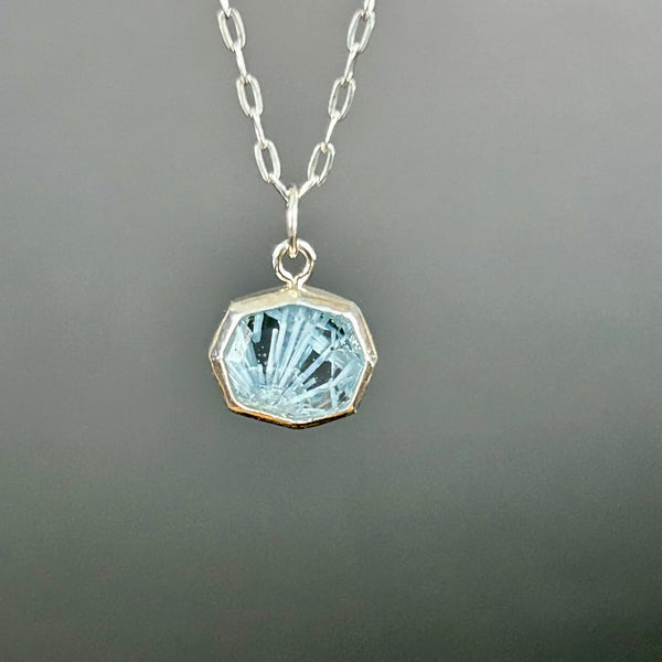 Bridewell Stone Sterling Silver Necklace by Kate Wells Crooked River Jewelry