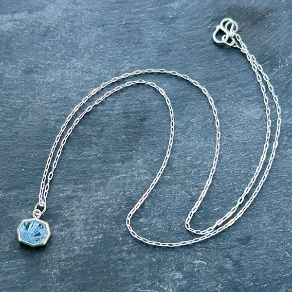 Bridewell Stone Sterling Silver Necklace by Kate Wells Crooked River Jewelry