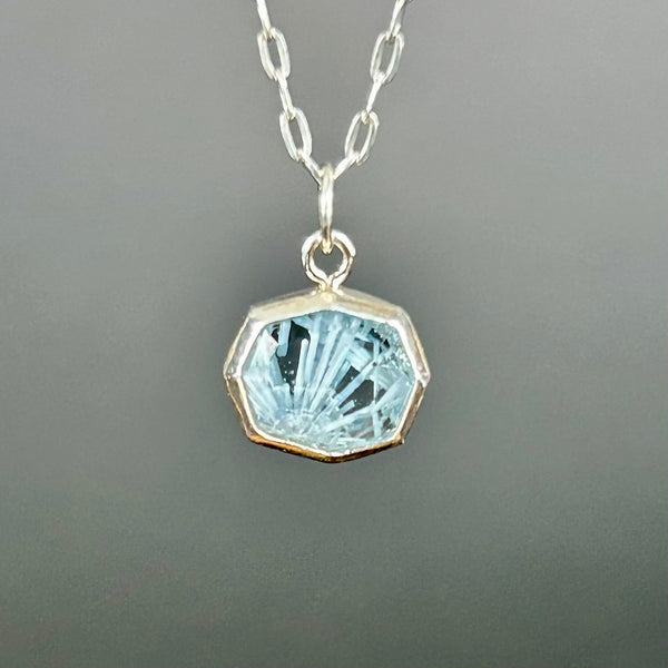 Bridewell Stone Sterling Silver Necklace by Kate Wells Crooked River Jewelry