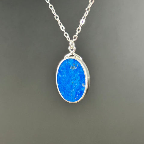Lapis, Sterling Silver Necklace by Kate Wells Crooked River Jewelry