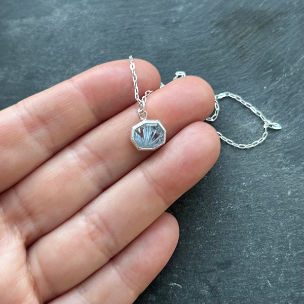 Bridewell Stone Sterling Silver Necklace by Kate Wells Crooked River Jewelry