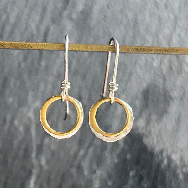 Sterling Silver, 14k Gold Fill Earrings by Kate Wells Crooked River Jewelry